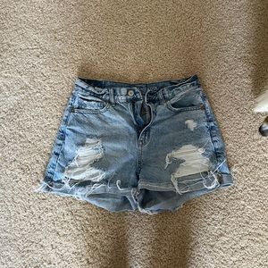 AE high rise mom shorts